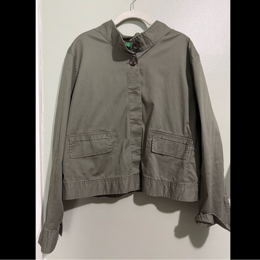 Dip Green Utility Jacket Relaxed Fit